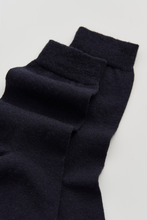 Load image into Gallery viewer, Inky Blue Merino Socks: Medium (UK 8-10)
