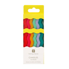Load image into Gallery viewer, Colourful Wavy Tall Birthday Candle | 12 Pack | Birthday |
