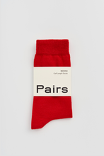 Load image into Gallery viewer, Postbox Red Merino Socks: Postbox Red / Large (UK 11-13)
