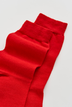 Load image into Gallery viewer, Postbox Red Merino Socks: Postbox Red / Large (UK 11-13)
