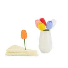 Load image into Gallery viewer, Balvi Snack Forks | Tulip Snack Forks in Vase Set of 6
