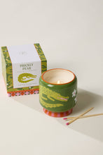 Load image into Gallery viewer, Crocodile Ceramic Candle - Prickly Pear
