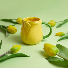 Load image into Gallery viewer, Tulip Mug | Tulip Ceramic Mug 400ml Yellow
