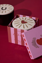 Load image into Gallery viewer, Paddywax Charmed Glass Candle Heart - Wild Fig &amp; Rose
