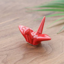 Load image into Gallery viewer, Ceramic Paper Cranes Chopstick Rest
