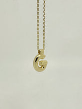 Load image into Gallery viewer, Chunky Baby “G” Gold Plated Sterling Silver Necklace
