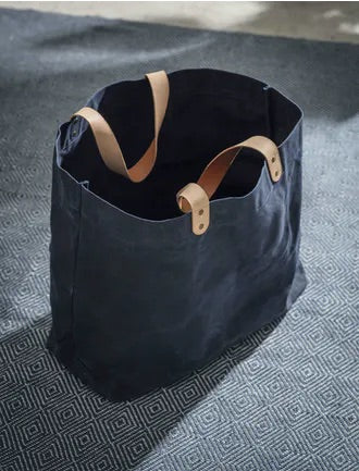 Large Waxed Cotton Tote Bag
