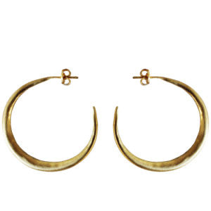 Medium Gold PlatedSterling Silver Chenier Earrings