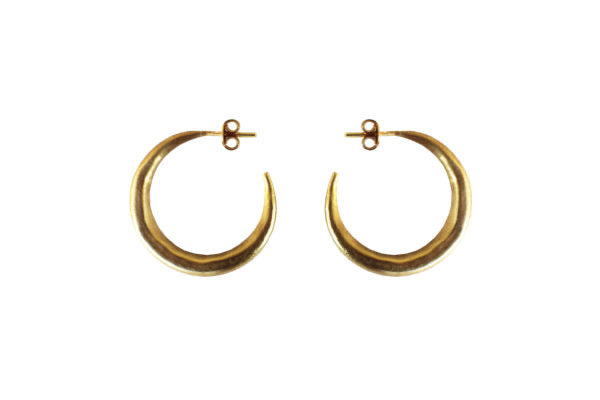 Gold Plated Sterling Silver Chenier Earrings