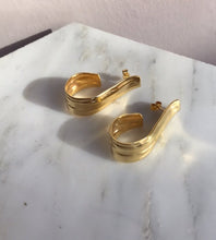Load image into Gallery viewer, Freya Gold Plated Bronze Statement Earrings
