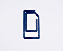 Load image into Gallery viewer, Giant Logo Paperclip Bookmark Blue
