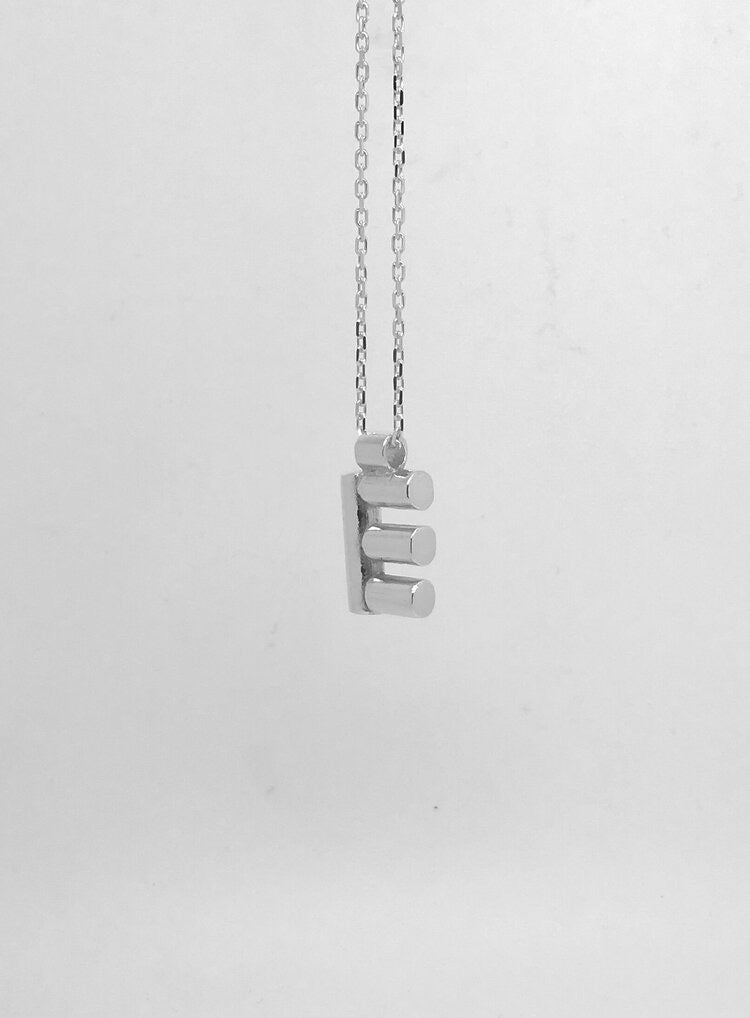 Baby “E” Sterling Silver Necklace