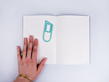 Load image into Gallery viewer, Giant Modern Paperclip Bookmark Orange
