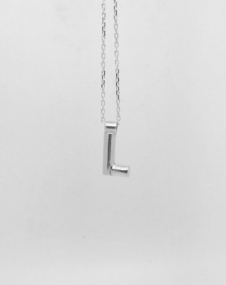 Copy of Copy of Baby “L” Sterling Silver Necklace